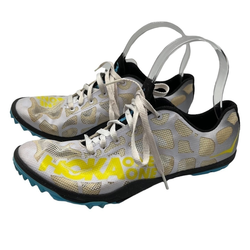 Hoka One One Rocket LD Track Spikes Women's 8 White Racing Distance Shoes - Picture 4 of 13